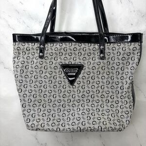 Vintage Y2k Handbag GUESS Totes Tansy Black Bag Prime Monogram Mob 00s Mallcore